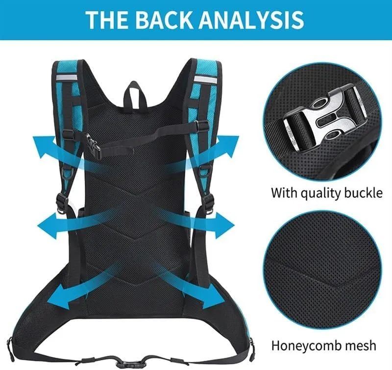 Hydration Pack - Lightweight Running Hydration Backpack for Men Women Hydration Backpack with Storage for Cycling, Hiking, Running, Climbing,Camping, Biking(Blue)
