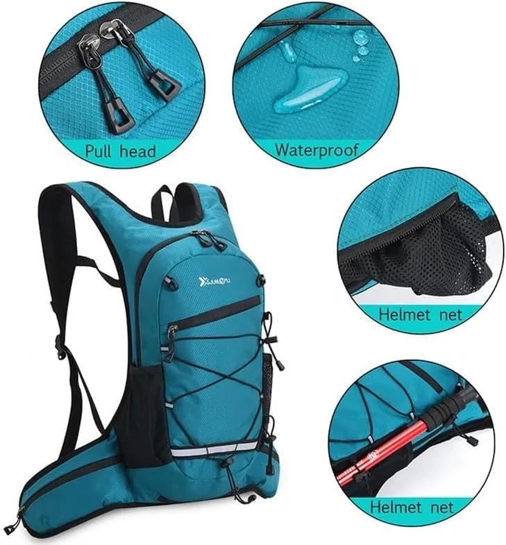 Hydration Pack - Lightweight Running Hydration Backpack for Men Women Hydration Backpack with Storage for Cycling, Hiking, Running, Climbing,Camping, Biking(Blue)