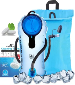 Hydration Pack with 2L or 3L Water Bladder & Cooler Bag > Keeps Drink Cool & Protects Bladders > Camelback Reservoir for Hydration Backpack, Tasteless & BPA Free, Quick Release Tube & Shutoff Valve