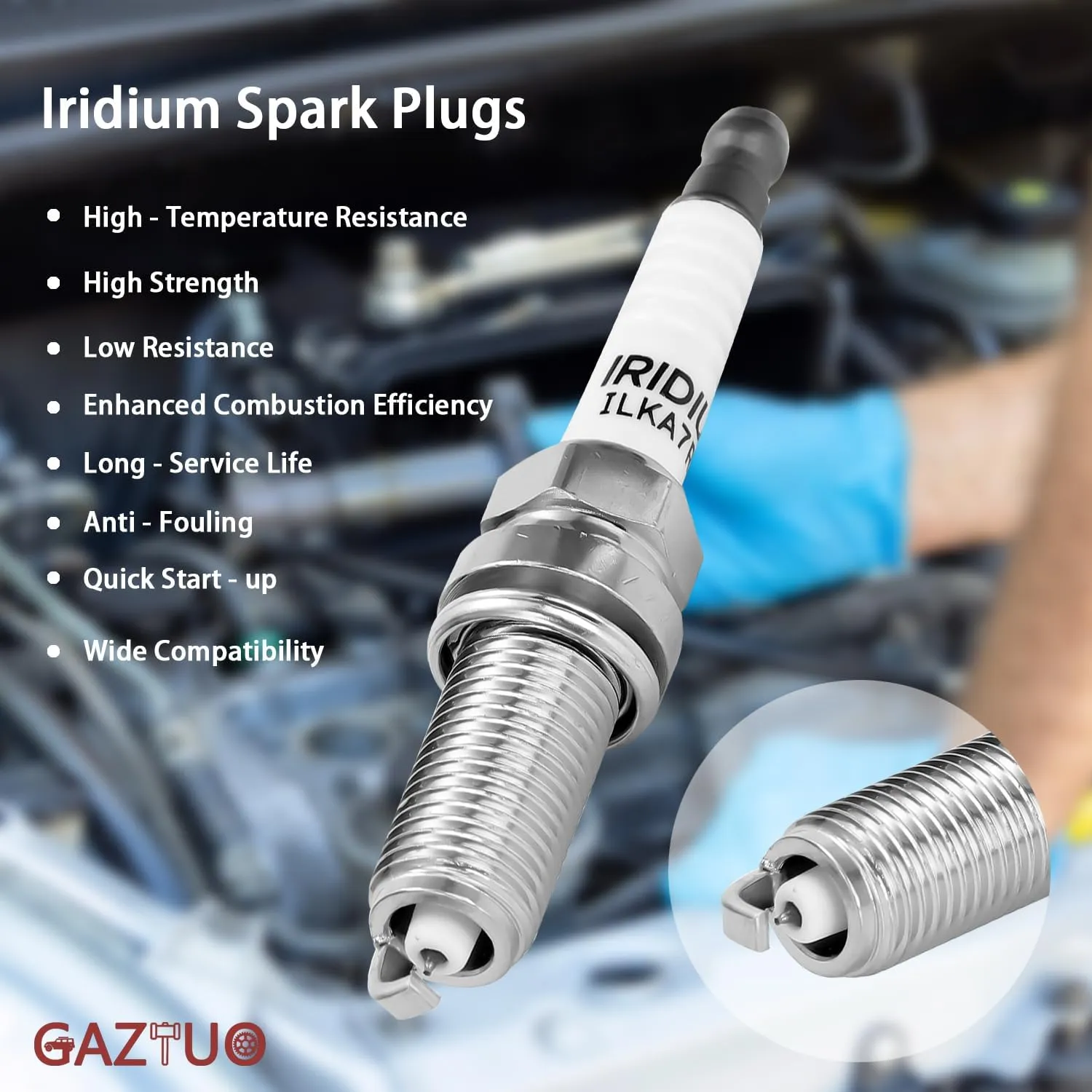 Ignition Coil Pack UF735 and Spark Plugs (Set of 4) Compatible with Ford 2014 2015 2016 2017 2018 2019 Fusion and Escape 1.5L L4 For # DS7Z-12029-B DG-552 DG-554
