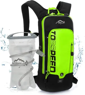 INOXTO Hydration Pack Backpack， Hydration Pack Lightweight Water Backpack with 2L Water Bladder Bag Daypack for Hiking Running Cycling Camping Hunting for Women Men