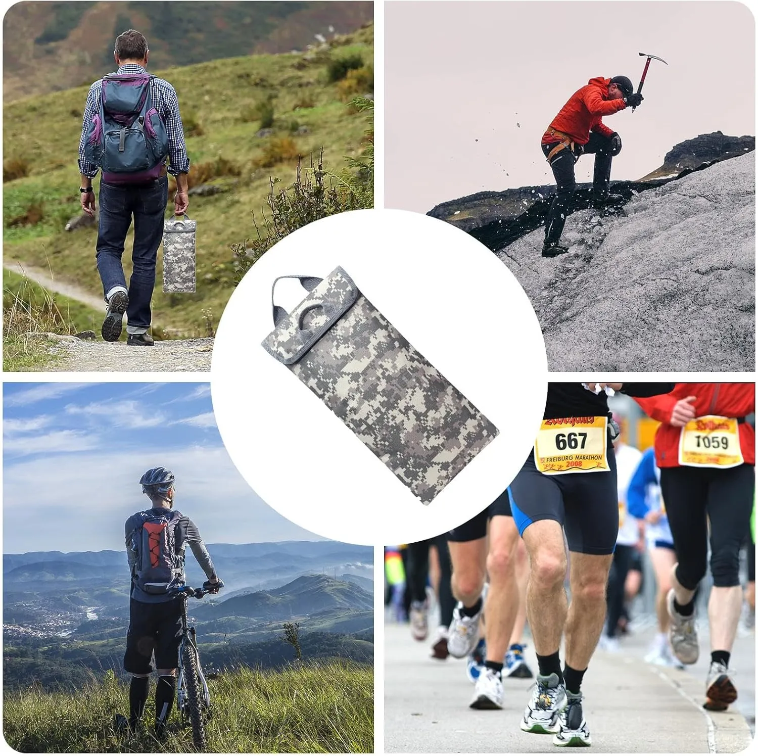 Insulated Water Bladder Case, Insulated Case for Water Bubbles | Insulated Protective Case | Hydration Bladder Backpack for 2-2.5L Hydration Bladder, 600D Oxford Insulated Hydration Bladder