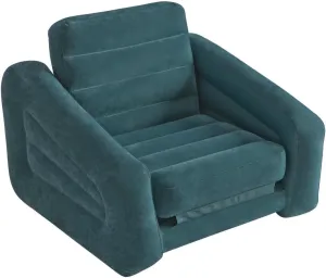 Intex 68565EP Pull-Out Chair Inflatable Bed, 42" X 87" X 26", Twin (Colors May Vary)