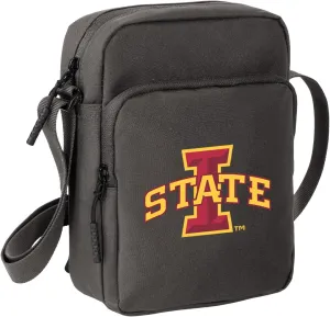 Iowa State Travel Bag Iowa State University Crossbody Sling Pack for Sports Workout Running Small Unisex Waist Pack (Iowa State on Gray)