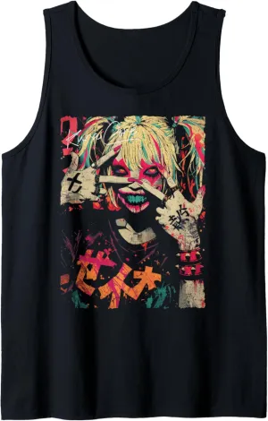 Japanese Streetwear Cyberpunk Y2K Retro Techwear Manga Anime Tank Top