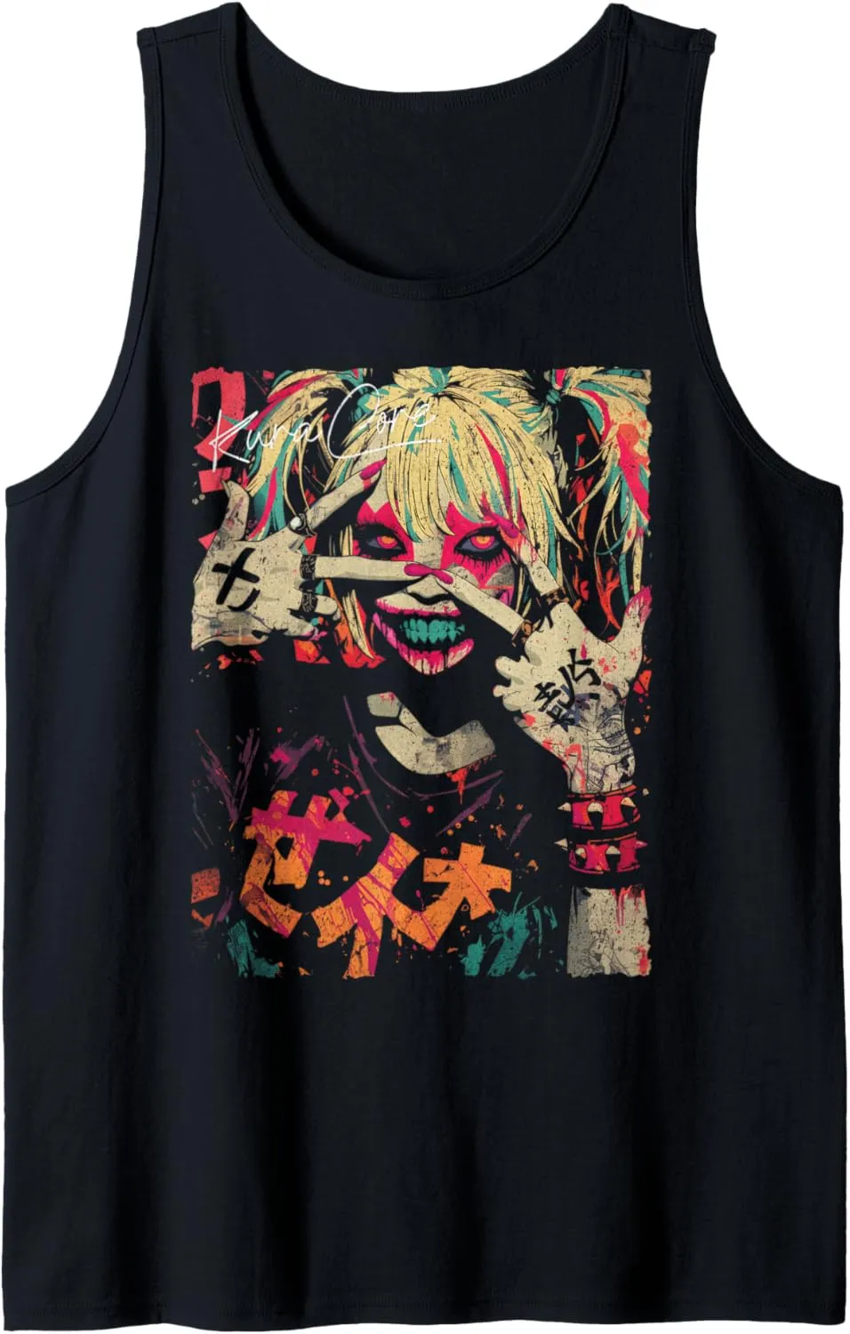 Japanese Streetwear Cyberpunk Y2K Retro Techwear Manga Anime Tank Top