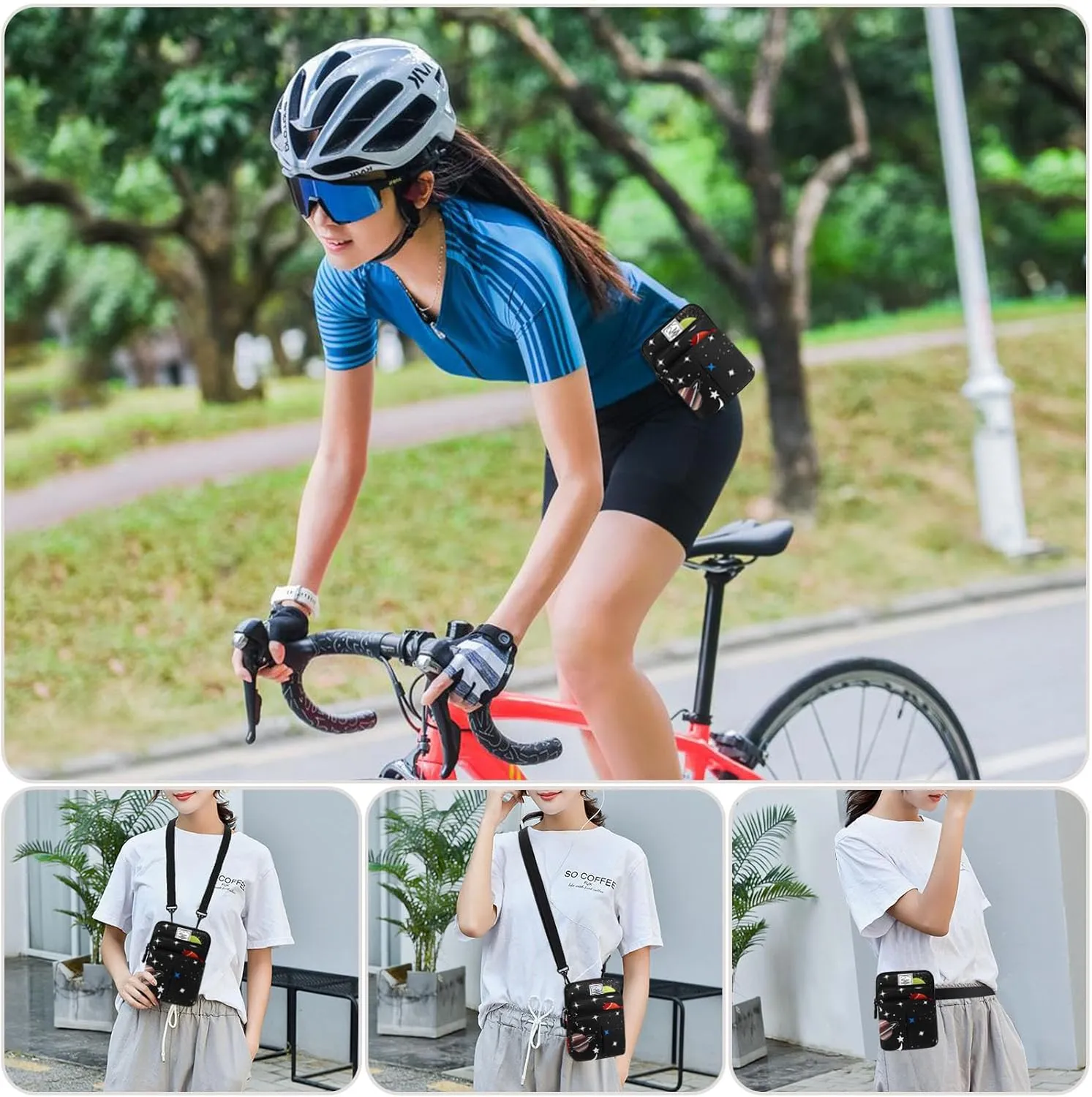KAMO Multifunction Phone Waist Bag - Diagonal Cross Body Bag for Women & Men