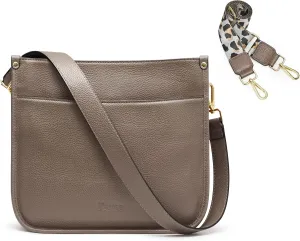 Kattee Leather Crossbody Bags for Women, Fashion Shoulder Purse, Hobo Handbags with Adjustable Strap