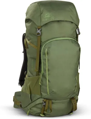 Kelty Asher Day Hiking Pack, 18-85 Liter Capacity, Hiking, Backpacking, Travel Pack, Internal Frame 2023 Model (65L Winter Moss)