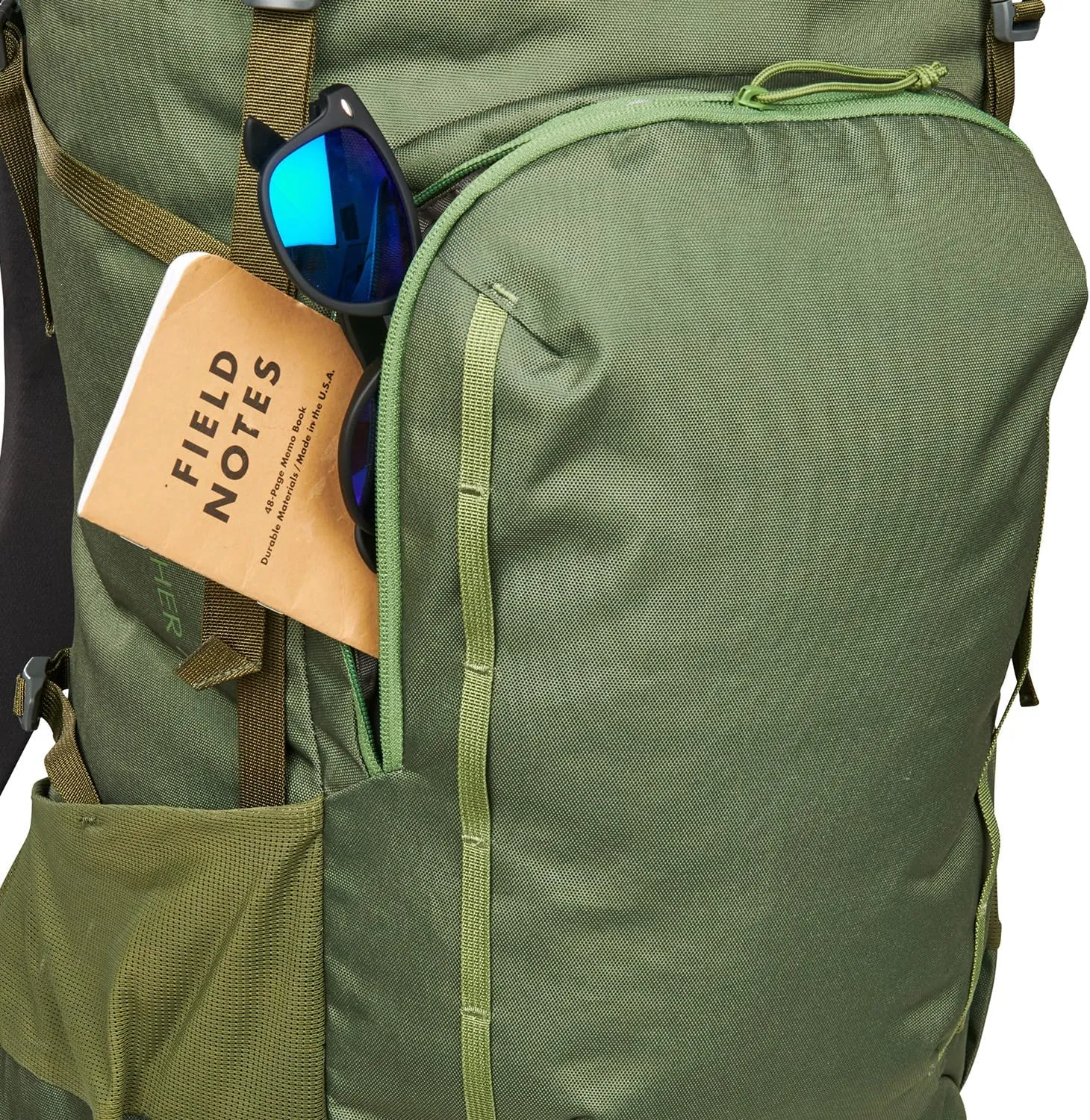 Kelty Asher Day Hiking Pack, 18-85 Liter Capacity, Hiking, Backpacking, Travel Pack, Internal Frame 2023 Model (65L Winter Moss)