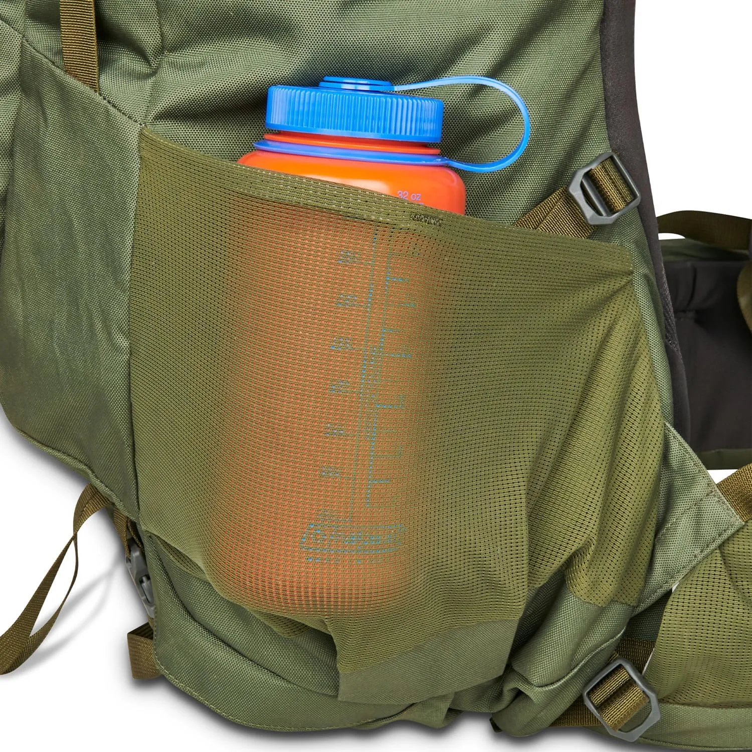 Kelty Asher Day Hiking Pack, 18-85 Liter Capacity, Hiking, Backpacking, Travel Pack, Internal Frame 2023 Model (85L Winter Moss)