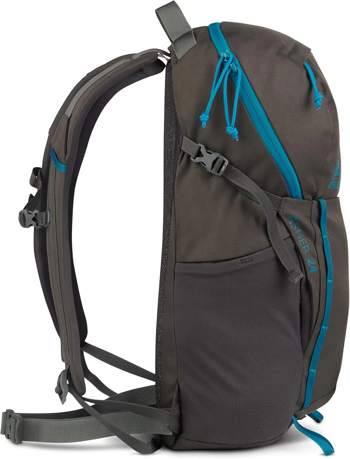 Kelty Asher Day Hiking Pack, 18-85 Liter Capacity, Men’s and Women’s Hiking, Backpacking, Travel Pack, Hydration Compatible, Internal Frame 2023 Model (24L Beluga)