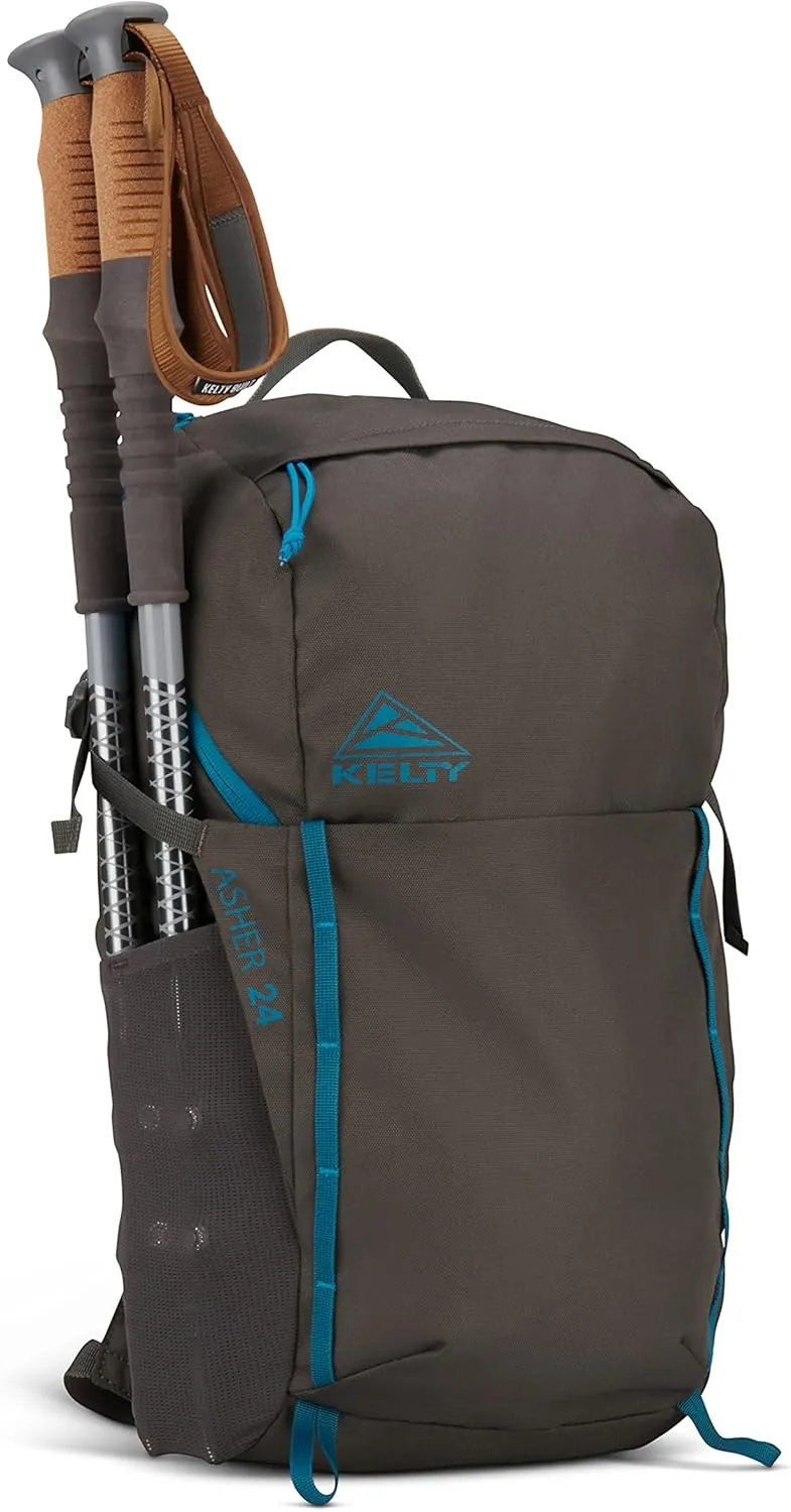 Kelty Asher Day Hiking Pack, 18-85 Liter Capacity, Men’s and Women’s Hiking, Backpacking, Travel Pack, Hydration Compatible, Internal Frame 2023 Model (24L Beluga)
