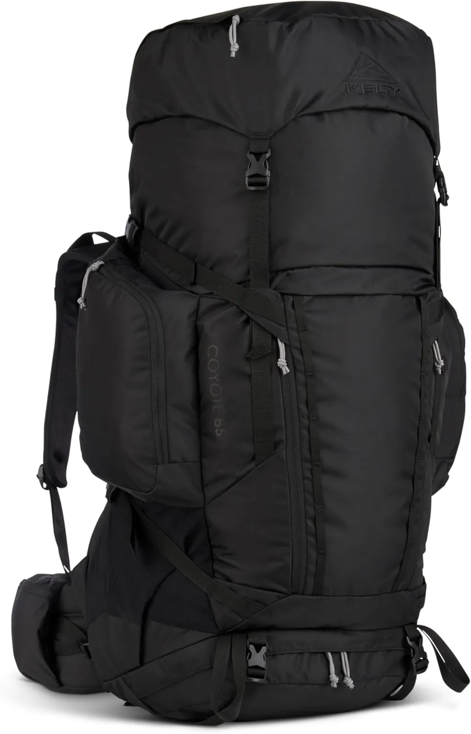 Kelty Coyote 60-105 Liter Internal Frame Backpack - Hiking, Backpacking, Travel, Hydration Compatible, Adjustable Torso (85L / Black)