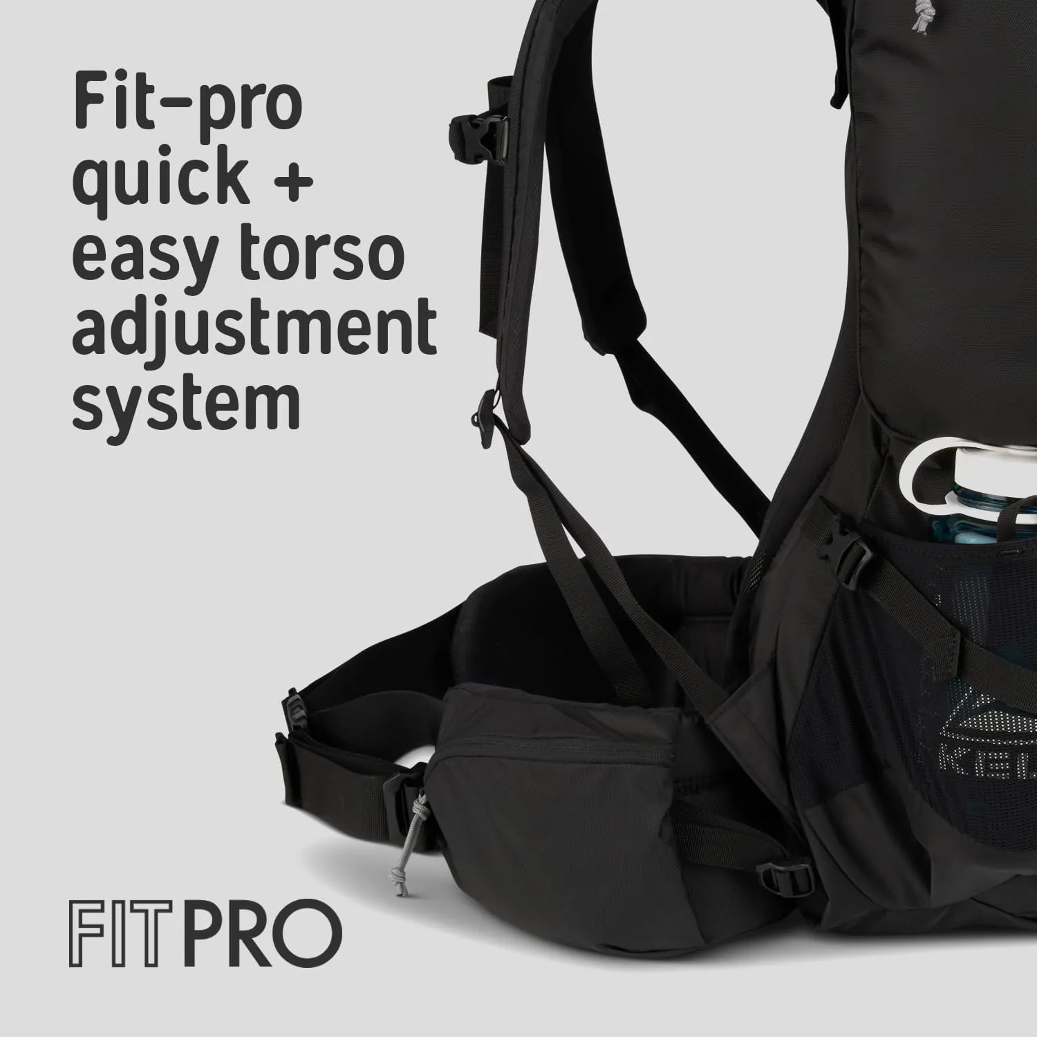 Kelty Coyote 60-105 Liter Internal Frame Backpack - Hiking, Backpacking, Travel, Hydration Compatible, Adjustable Torso (85L / Black)