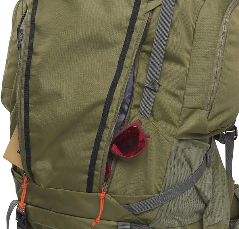 Kelty Coyote 60-105 Liter Internal Frame Backpack - Hiking, Backpacking, Travel, Hydration Compatible, Fully Adjustable (105L / Dark Olive)