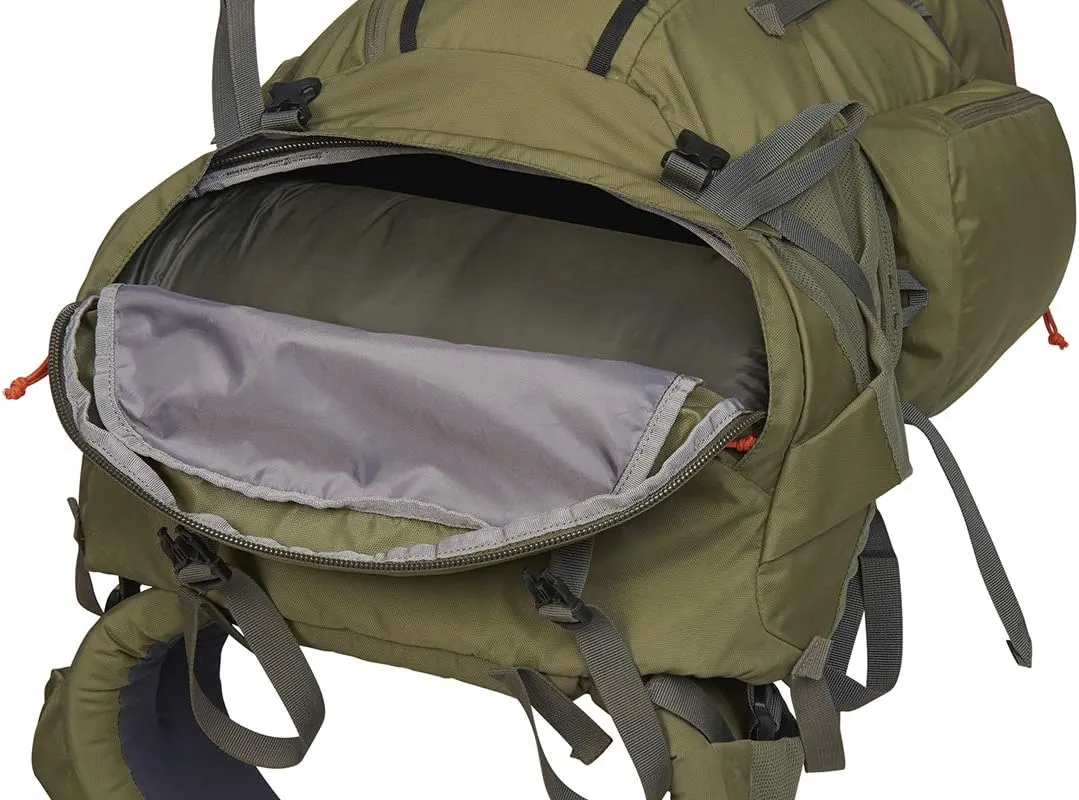 Kelty Coyote 60-105 Liter Internal Frame Backpack - Hiking, Backpacking, Travel, Hydration Compatible, Fully Adjustable (65L / Dark Olive)