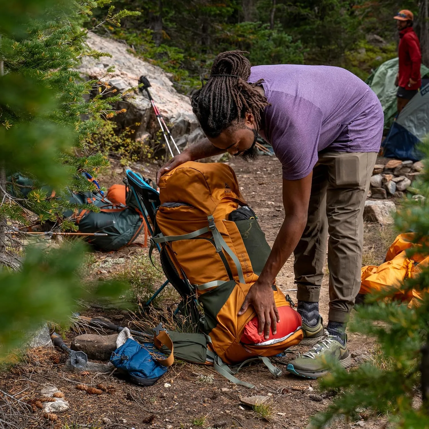 Kelty Glendale 65L – 105L Multiday Backpacking and Thru Hiking Pack, Fit Plus Customized Suspension, Shoulder Strap Pockets, Long Haul Hiking Backpack, 2024 (Cathay Spice, 65L)