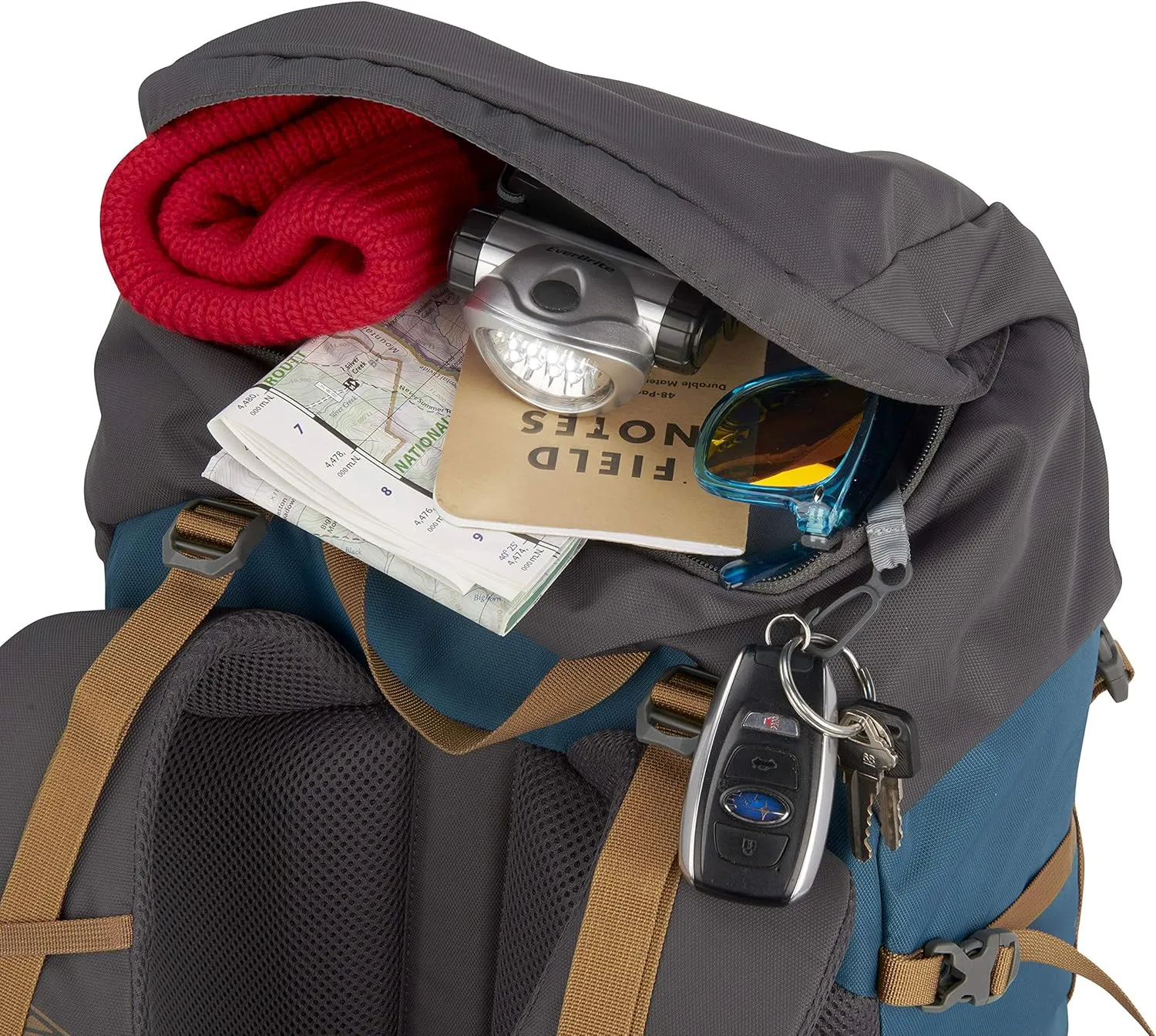 Kelty Outskirt 50 L Lightweight, Packable Backpack and Daypack for Travel and Hiking - Hydration Compatible