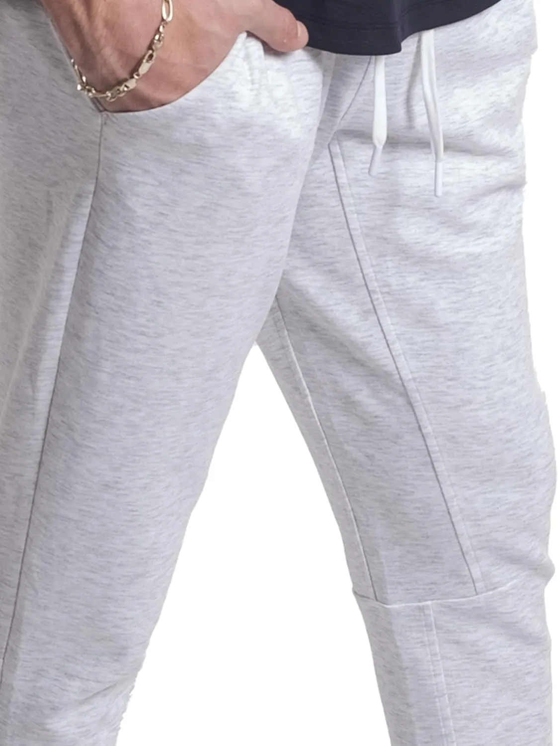 Kenneth Cole REACTION Stretch Scuba Knit Tapered Sweatpants for Men 2-Pack, Active Mens Joggers with Pockets Pack of 2