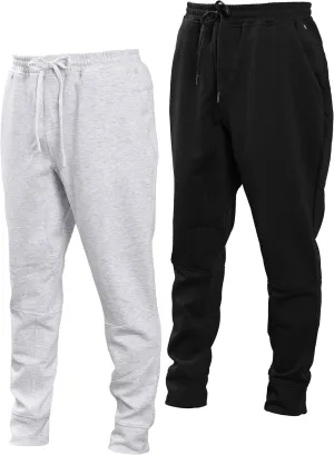 Kenneth Cole REACTION Stretch Scuba Knit Tapered Sweatpants for Men 2-Pack, Active Mens Joggers with Pockets Pack of 2