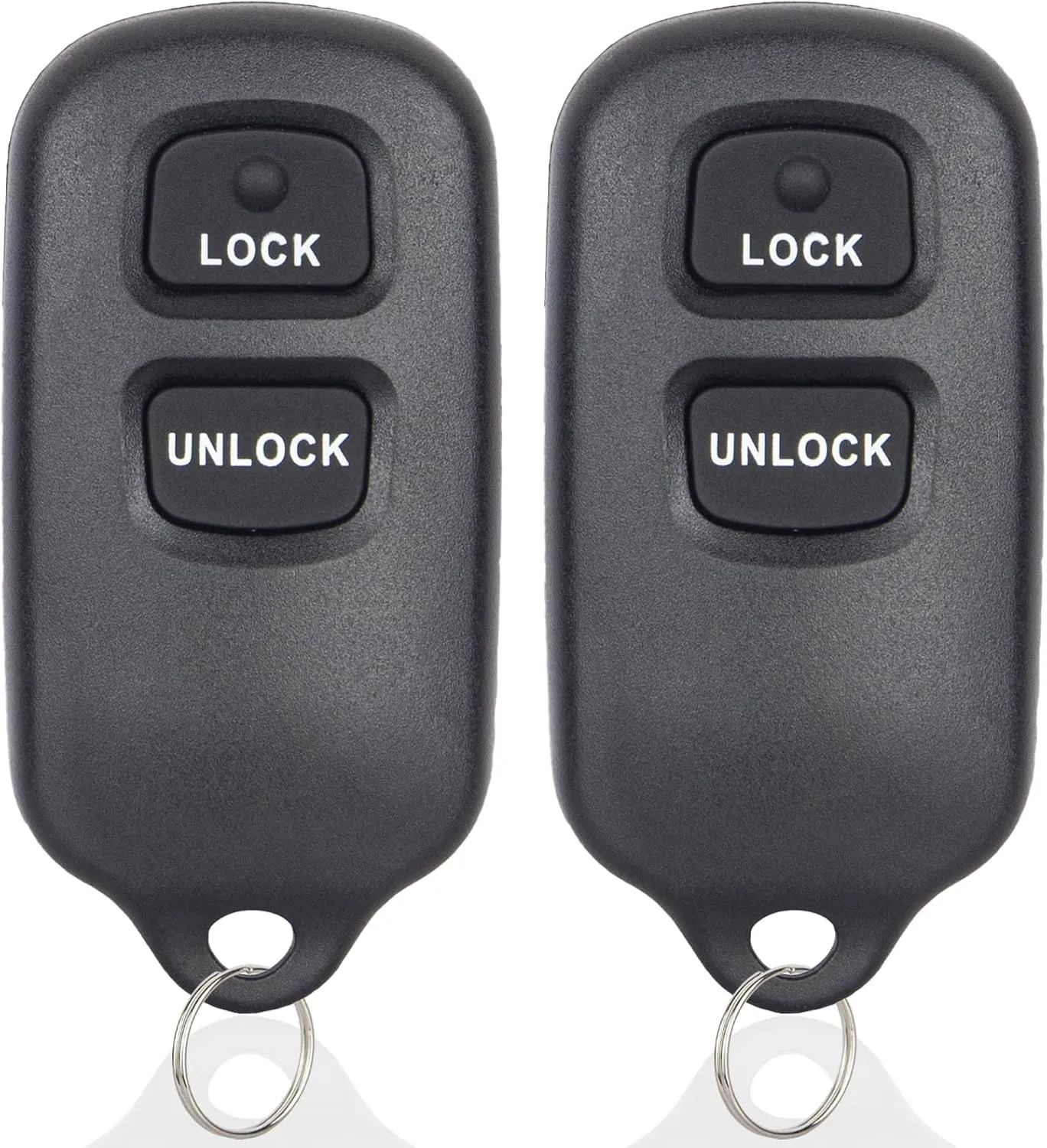 Key Fob Replacement Keyless Entry Remote Control Compatible with 2000-2008 Toyota Tundra | Highlander | Rav4 | FJ Cruiser | Celic | Echo | Prius | Yaris | Scion xA, HYQ12BBX HYQ12BAN-2 Packs