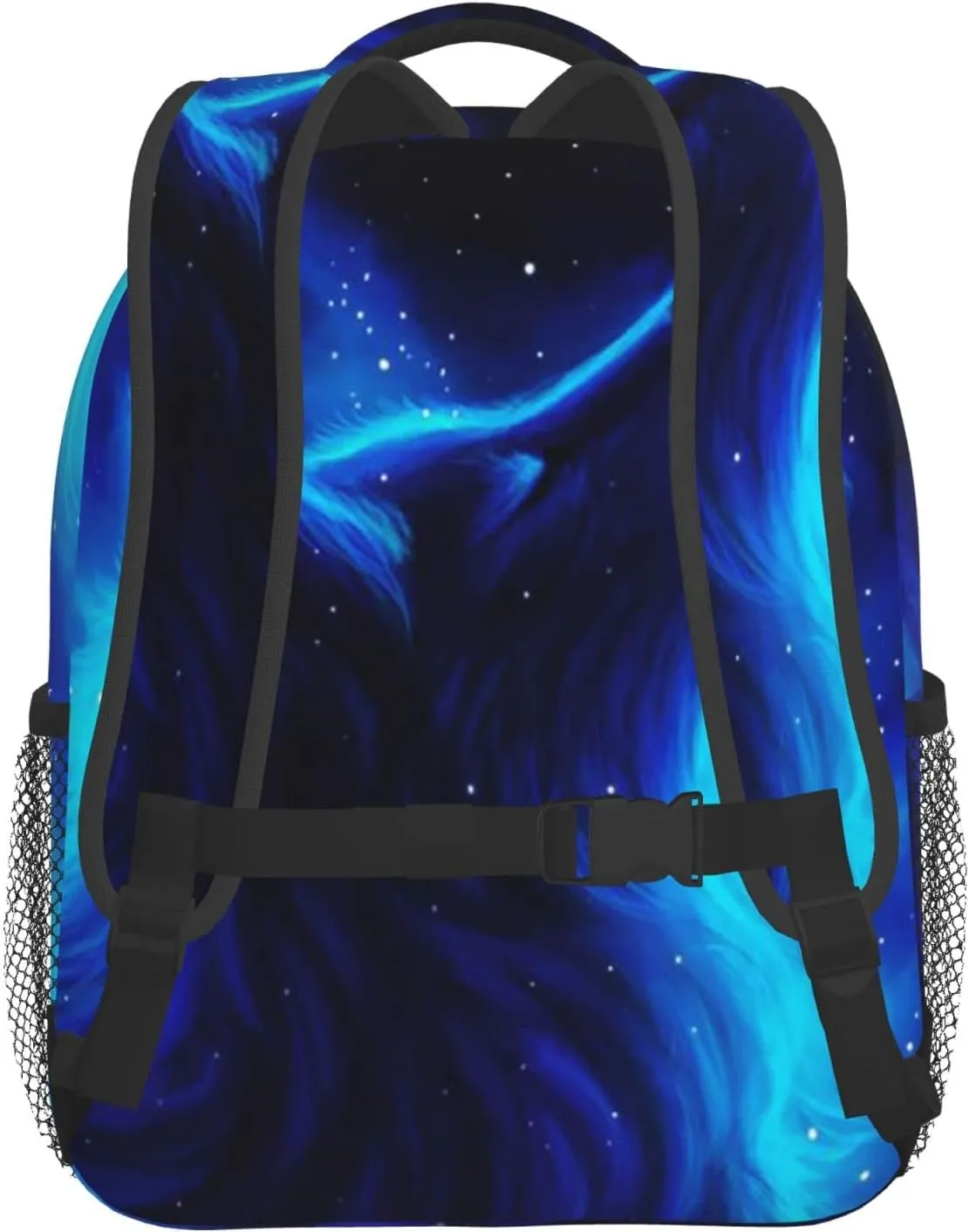 Kids Galaxy Howl Wolf Backpack Bookbag 12 inch Laptop Bag Shoulder Bag Casual Daypack for Girl Boys