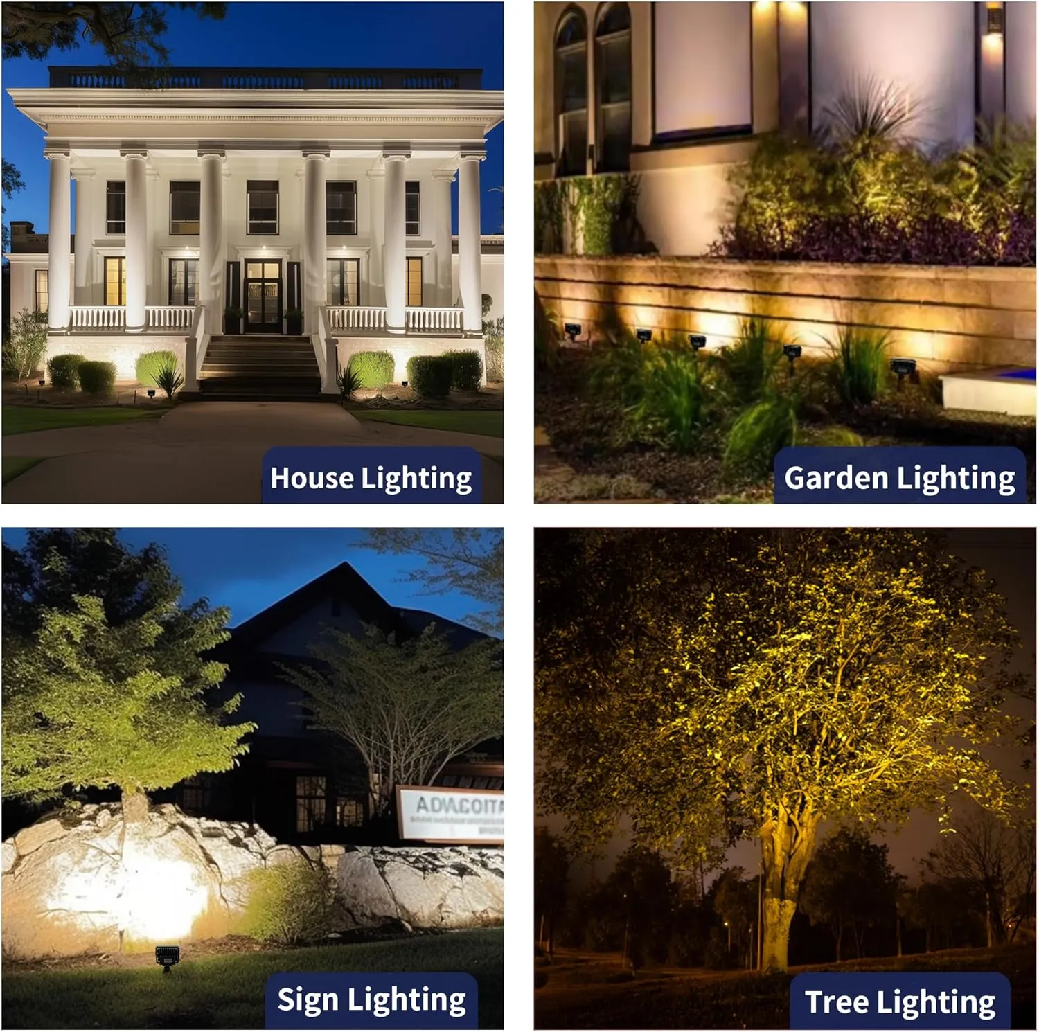 Landscape LED Flood Lights - 7W Outdoor Low Voltage Wall Wash Lights, 12V Waterproof Angle Adjustable Wide Beam Hardwired Aluminum Brown for Garden Patio House Sign 6 Pack