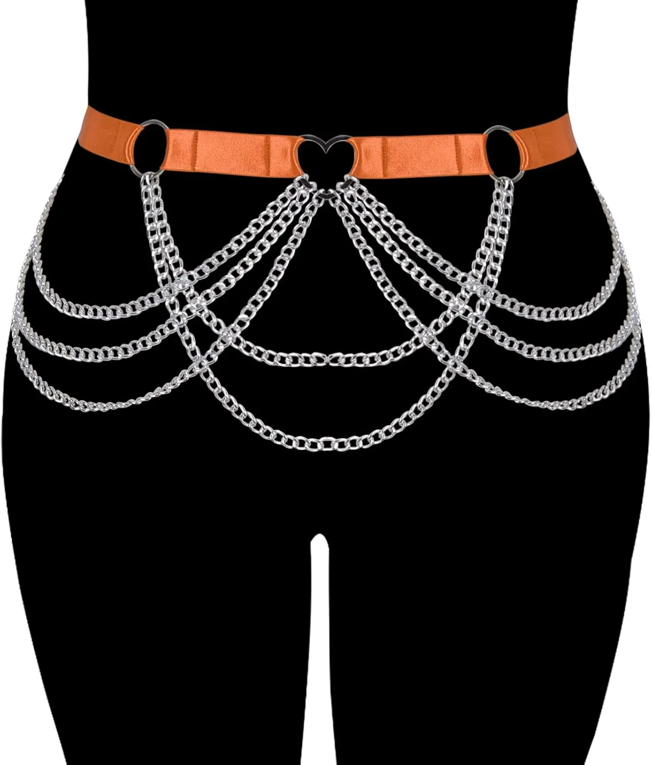 Large size Waist belts Body chain harness for women Plump Festival rave Halloween Punk gothic Plus size Lingerie cage