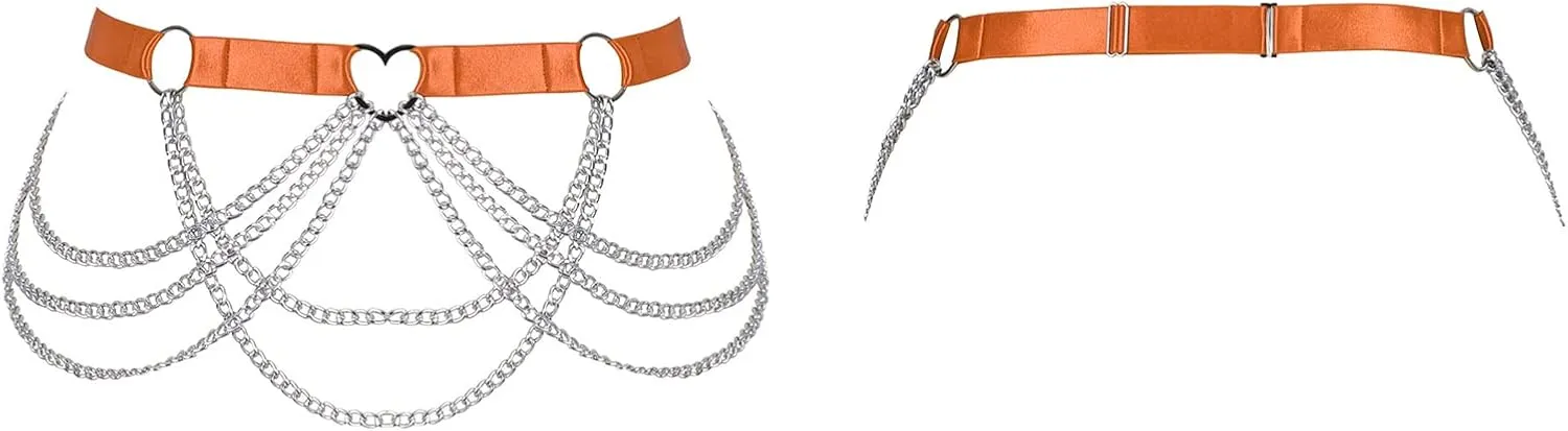 Large size Waist belts Body chain harness for women Plump Festival rave Halloween Punk gothic Plus size Lingerie cage