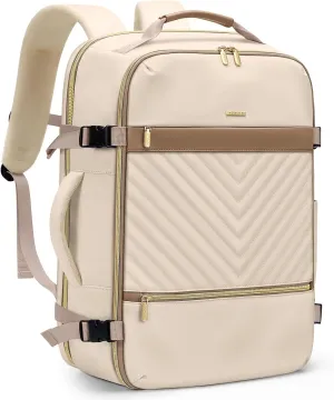 Large Travel Backpack 40L Flight Approved Anti-Theft Daypack for Women men Airplanes Personal Item Weekender College 17.3 Inch Laptop Backpacks