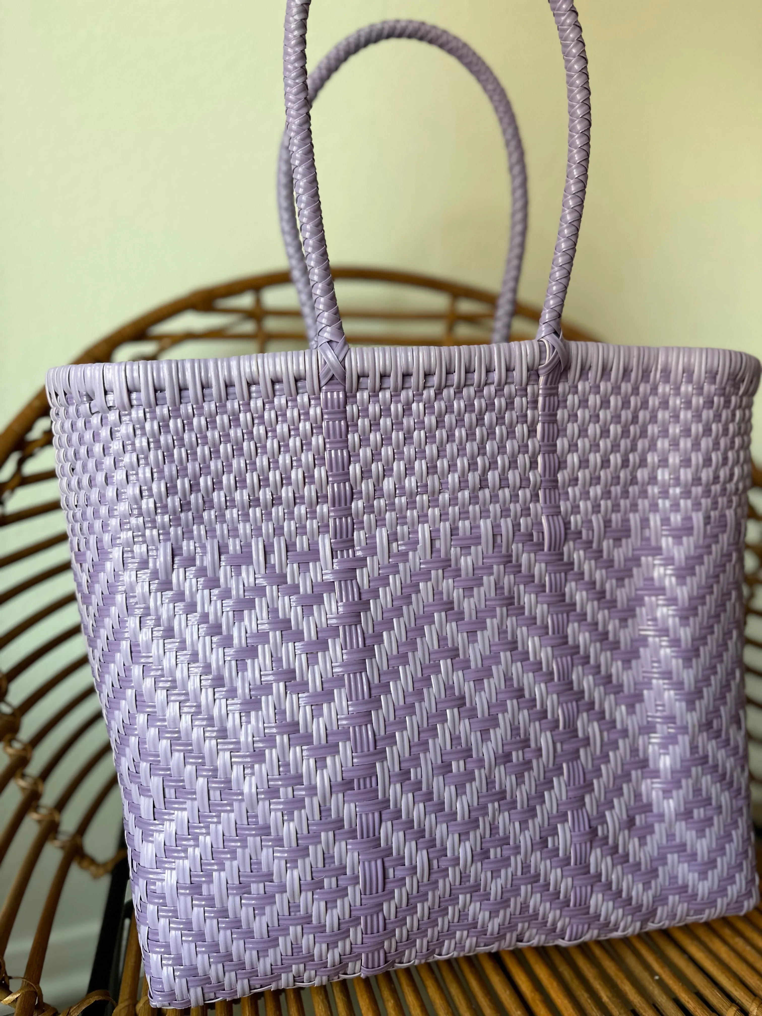 Lavender Woven Tote