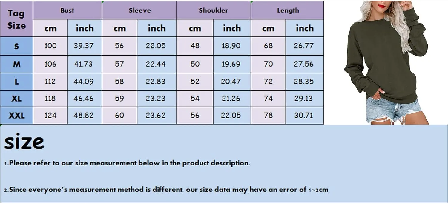LCMTWX Womens Casual Round Neck Sweatshirt Long Sleeve Top Cute Pullover Loose Version Pullover Sweater Women Hoodie plus