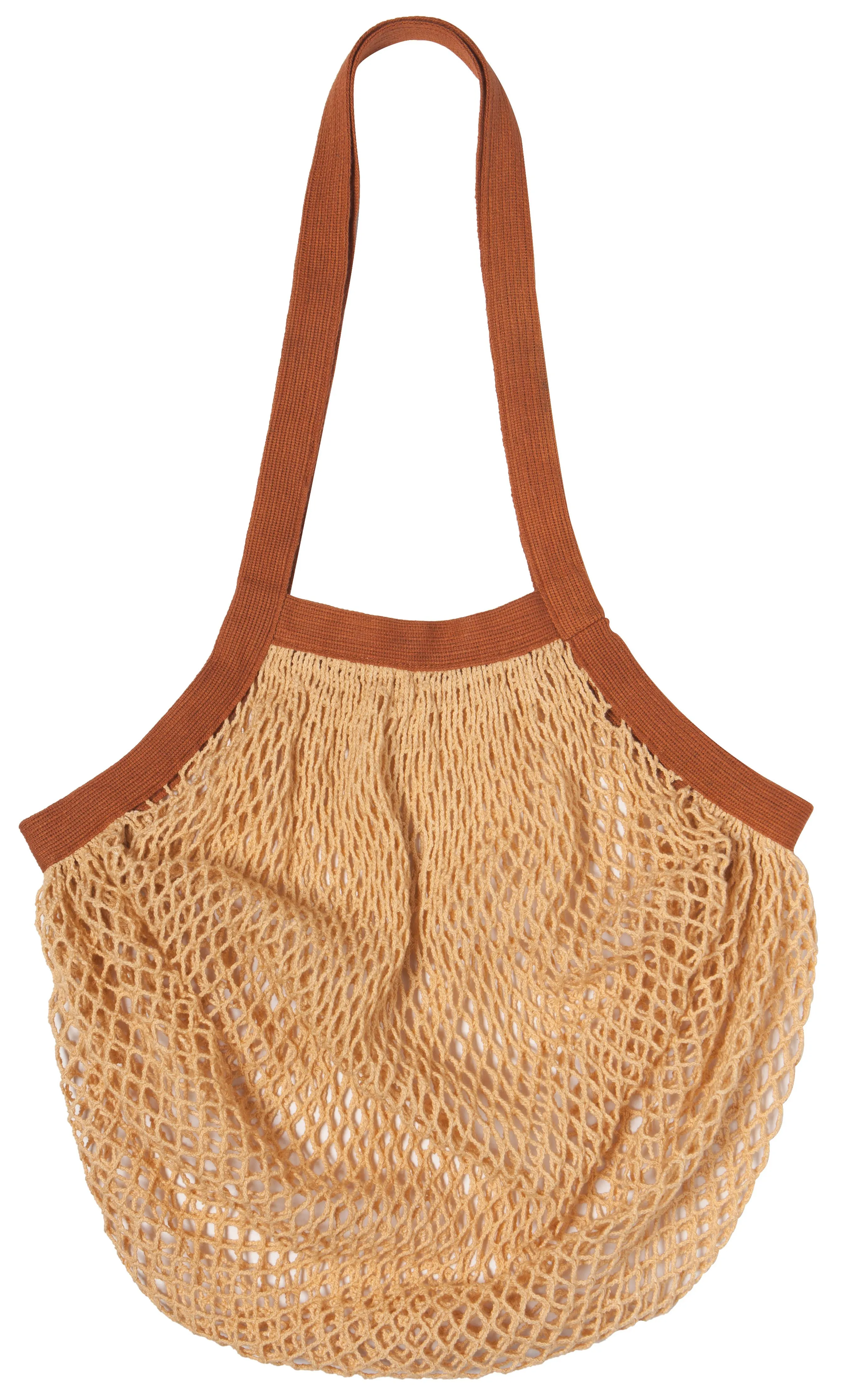 Le Marche Duo Cognac Net Shopping Bag