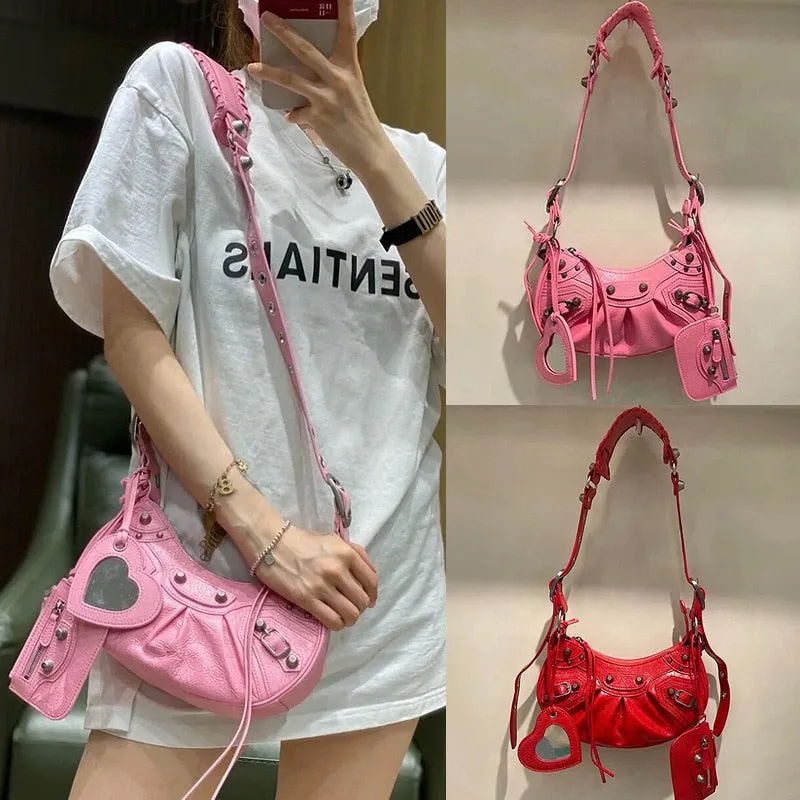 Leather Retro Shoulder Crossbody Bag