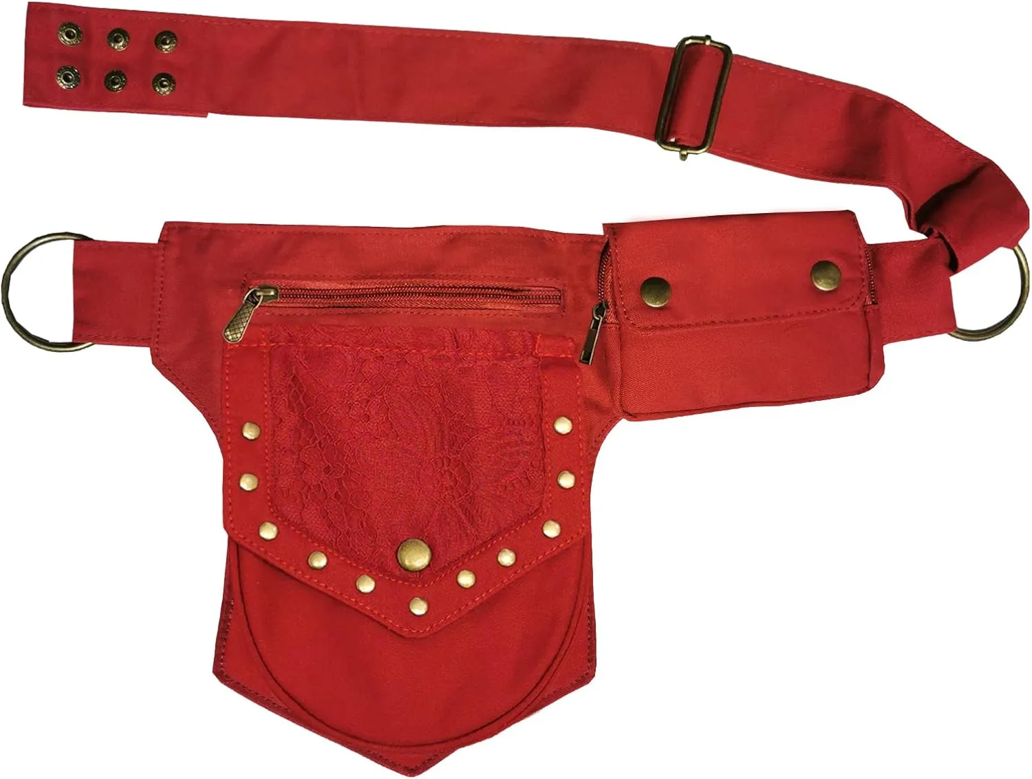 Leg Bag Thigh Bag for Women Renaissance Bag Lace Waist Bag Festival Bag Hip Bag Renaissance Belt Bag Women Red