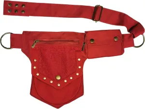 Leg Bag Thigh Bag for Women Renaissance Bag Lace Waist Bag Festival Bag Hip Bag Renaissance Belt Bag Women Red