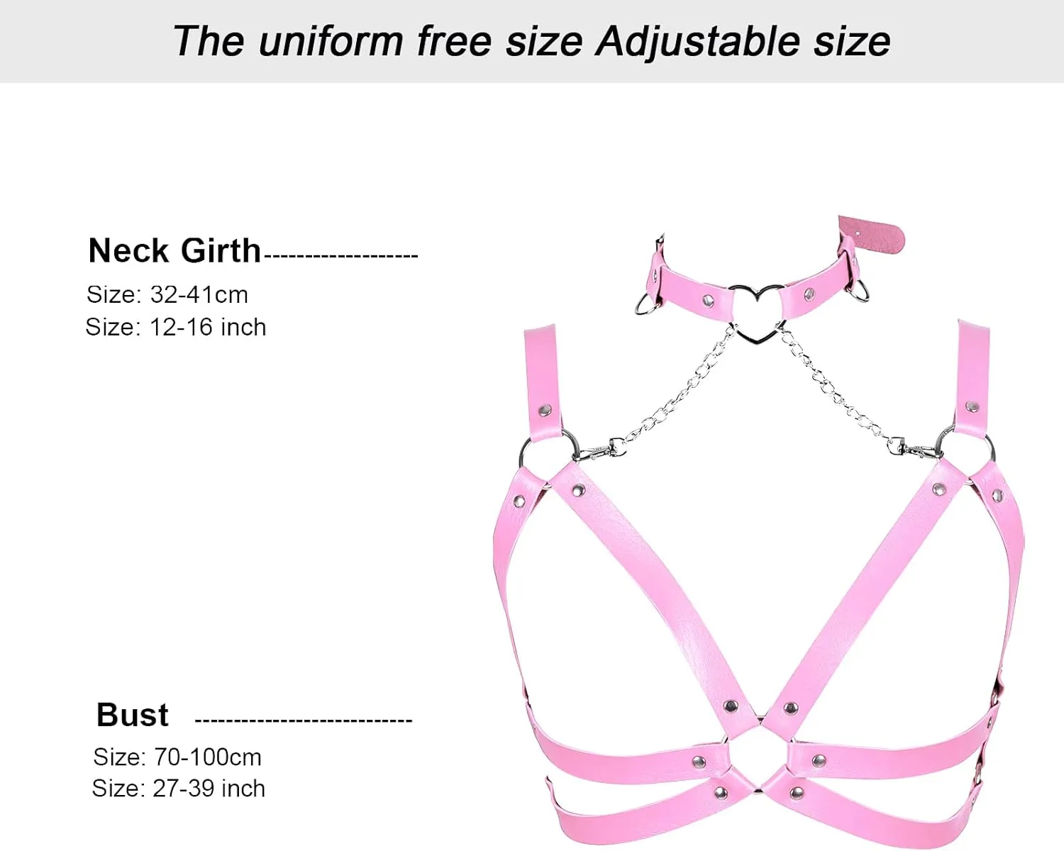 Lingerie cage Chest strap Leather Bra Body chain harness for women Punk Festival rave Dance Rock Photography Waist belt