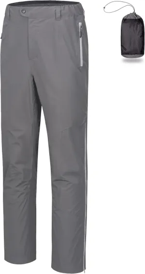 Little Donkey Andy Men's Rain Pants Waterproof Lightweight Overpants Windproof Outdoor Pants for Hiking, Golf, Fishing