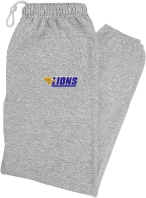 LOGOVISION Georgian Court University School Logo Mens Jogger Sweatpants, Athletic Heather, Medium
