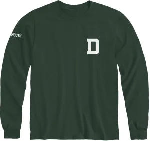 Long Sleeve Cotton Adult T-Shirt, School Mascot Logo