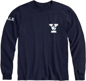 Long Sleeve Cotton Adult T-Shirt, School Mascot Logo