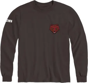 Long Sleeve Cotton Adult T-Shirt, School Mascot Logo