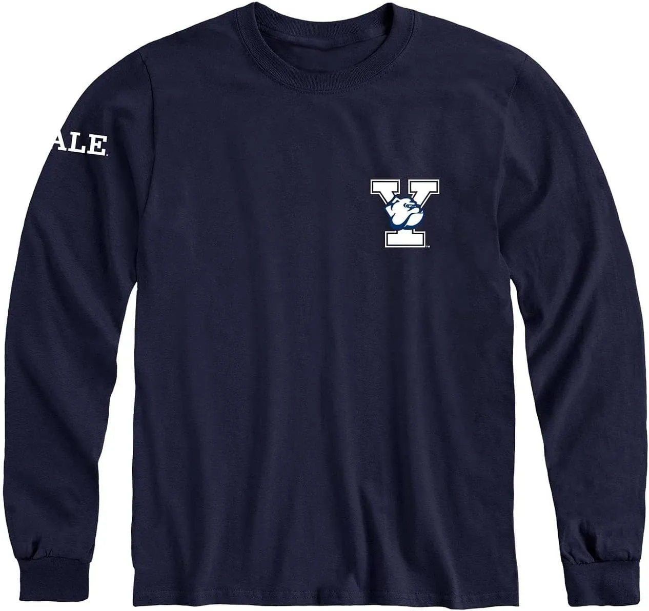 Long Sleeve Cotton Adult T-Shirt, School Mascot Logo