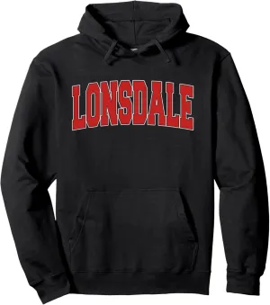 LONSDALE MN MINNESOTA Varsity Style USA Vintage Sports Pullover Hoodie
