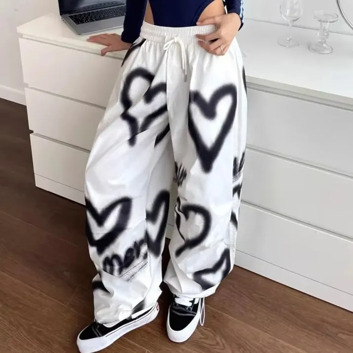Love Graffiti Wide-Leg Pants