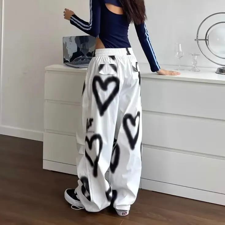 Love Graffiti Wide-Leg Pants