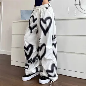 Love Graffiti Wide-Leg Pants