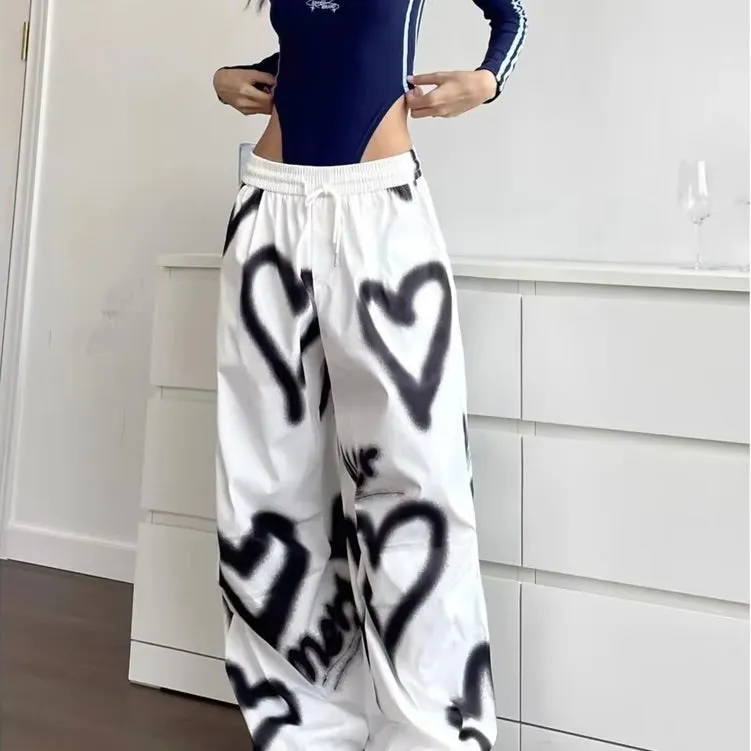 Love Graffiti Wide-Leg Pants