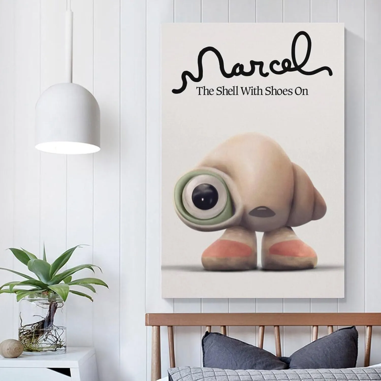 Marcel The Shell with Shoes On Art Movie Poster Canvas Art Poster And Wall Art Picture Print Modern Family Bedroom Decor Posters 08x12inch(20x30cm)